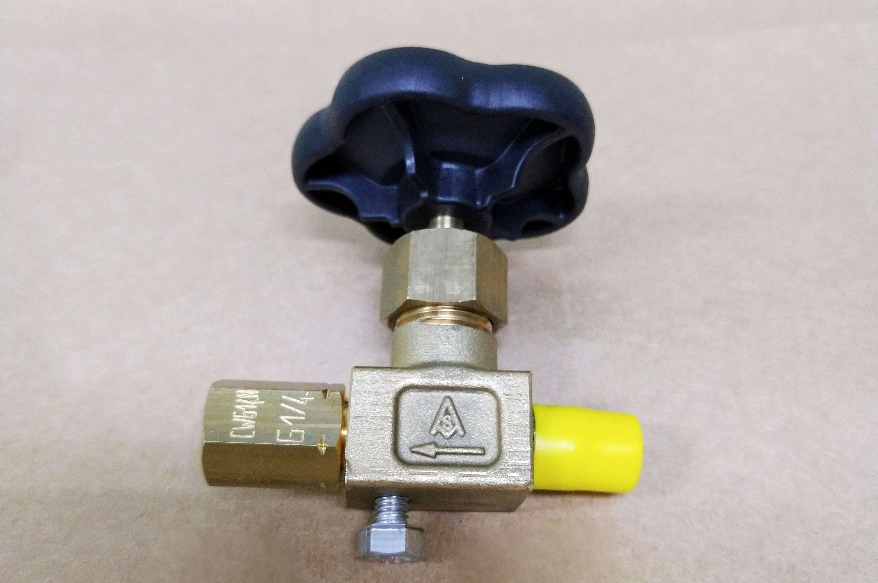 Válvula de bloqueio para regular ou estrangular, para instrumentos de medição da pressão com meios líquidos, gasosos ou vapor.