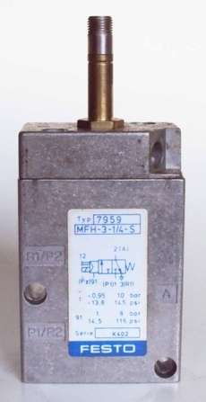Válvula pneumática (modelo: MFH-3-1/4-S)