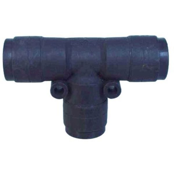 união rápida com entrada em T, conector push-in em T, conector pneumático em T, conexão para ar comprimido em T, conexão instantânea em T, conexão tipo T, engate em T