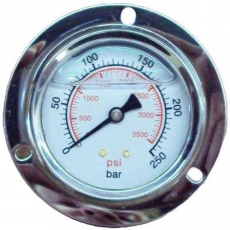 Manômetro GALLEYHILL 3500psi 250bar com flange