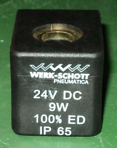 marca: Werk Schott <br/>modelo: 24VDC 9W 100% ED IP65 <br/>estado: nova