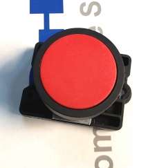 Botão pulsador vermelho