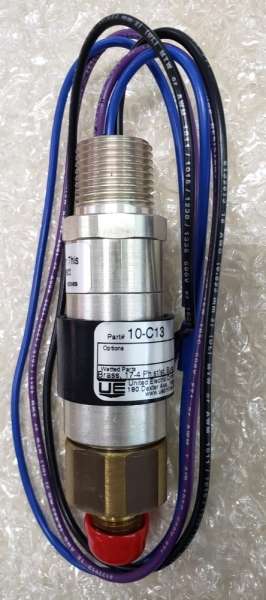 marca: UNITED ELECTRIC CONSTROLS COMPANY <br/>modelo: 10C13 <br/>100-1500PSI 6.9-103.4BAR <br/>estado: novo